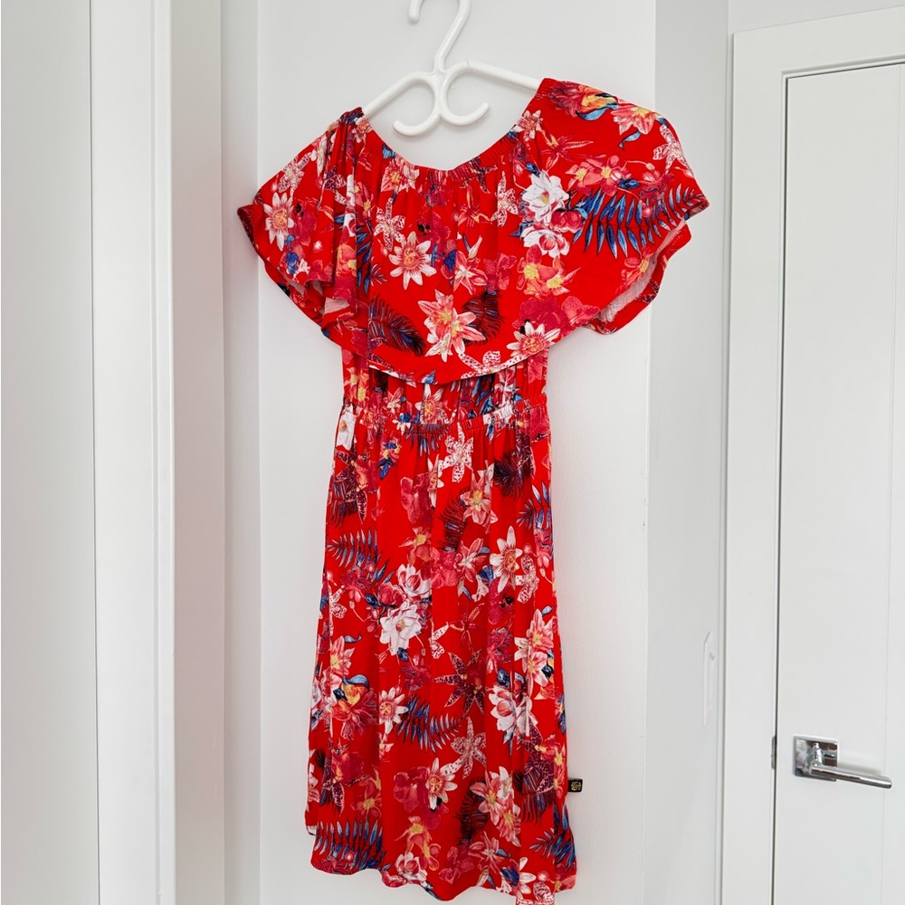 Floral Off the shoulder Beach Dress